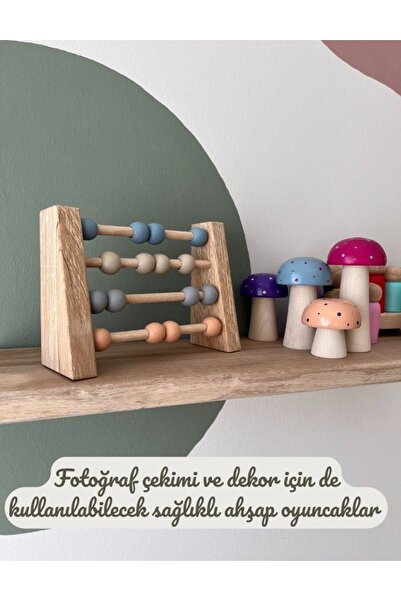 Genel Markalar Doğal Sağlıklı Ahşap Oyuncak Montessori Abaküs Analitik Zeka Matematik Çocuk Bebek Odası Dekor