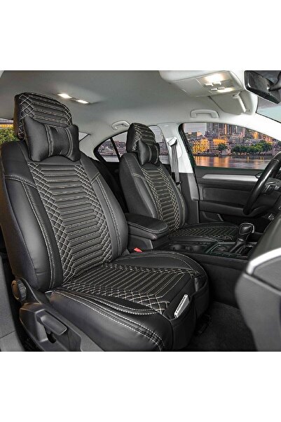 Stil غطاء مقعد سيارة جلدي فاخر متوافق مع Seat Arona، مجموعة أمامية/خلفية حصرية