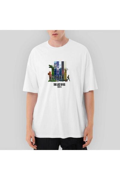 Z zepplin The Last Of Us 2 Ellie Part Oversize Λευκό T-Shirt