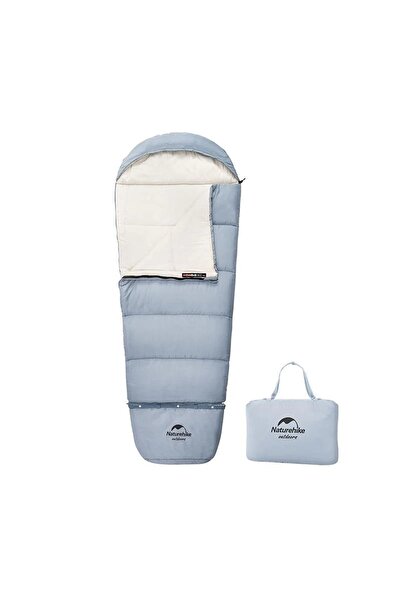 Naturehike Sac de dormit C300 din bumbac ultraușor -13 ° c (Copil) Albastru-d...