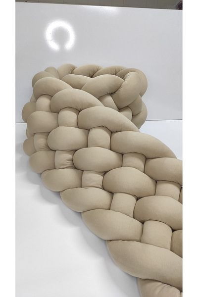 meleginisiklitoplari Knitted Protection 420 Cm 6-Piece Knitted / 80x130 Mother's Side Park Crib - Mattress Protector