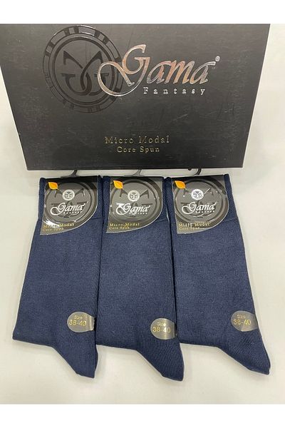 Gama Çorap 3 τεμάχια Micro Modal 38-40 Size Waiter Size 100% Natural Nylon Χοντρές χειμερινές ανδρικές κάλτσες