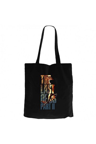 Z zepplin The Last Of Us 2 Butterfly Black Canvas Tote Bag