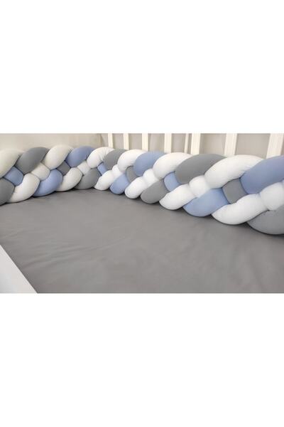 Lucky Kids حماية محبوكة مقاس 300 سم مكونة من 4 قطع / سرير أطفال - واقي مرتبة