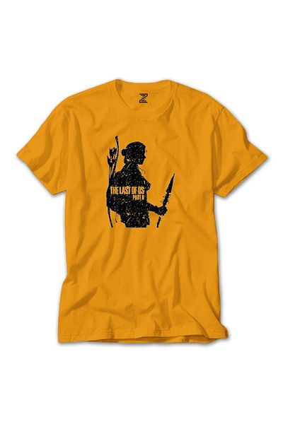 Z zepplin The Last Of Us 2 Ellie Face Yellow T-shirt