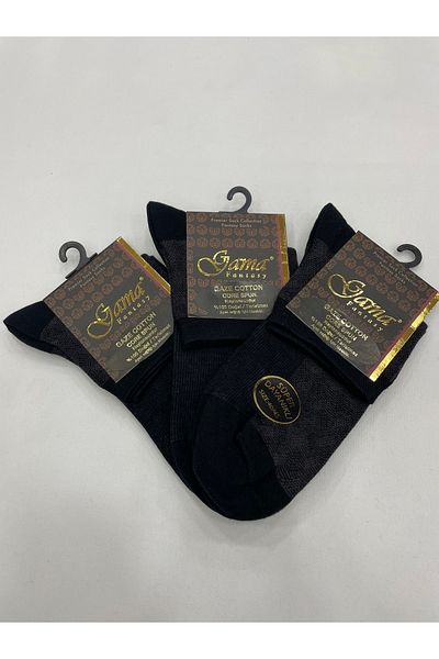 Gama Çorap 3 части Gaze Cotton 100% естествен без найлон шарени дебели зимни полураковини мъжки ботуши