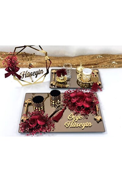 Denseden Süslü Söz Tavă de logodnă Suporturi pentru inele Foarfece Mire Cupă ...