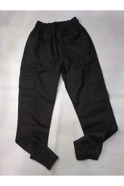 AZRA ÇOCUK GİYİM Keten Korgo Cep Kanvas Pantolon