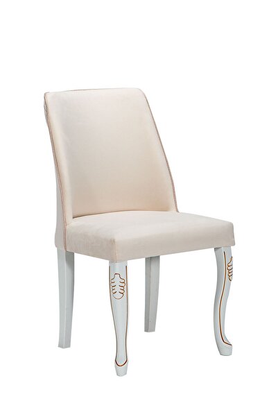 Modalife Hürrem Salon Yemek Mutfak Sandalyesi - Krem