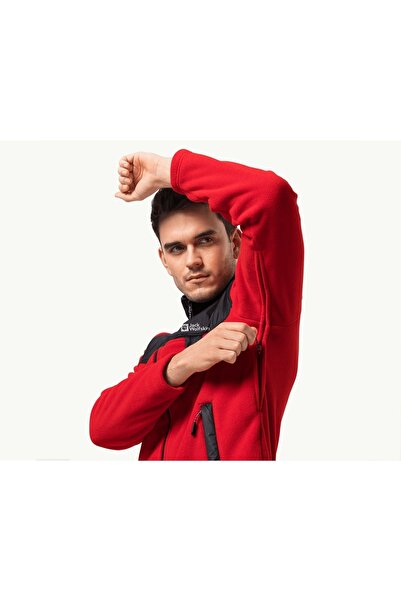 Jack Wolfskin Dna Grizzly Fz Men's Outdoor Fleece Jacket1709982-2206 Red
