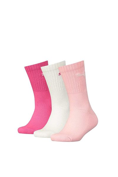 Puma Kinder Socken, 3er Pack - Sport Junior, Frottee-Sohle, Rippbündchen, Logo