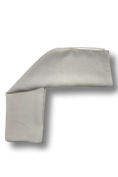 MAZEN Gray Colored Plain Chiffon Scarf Multi-Purpose Accessory