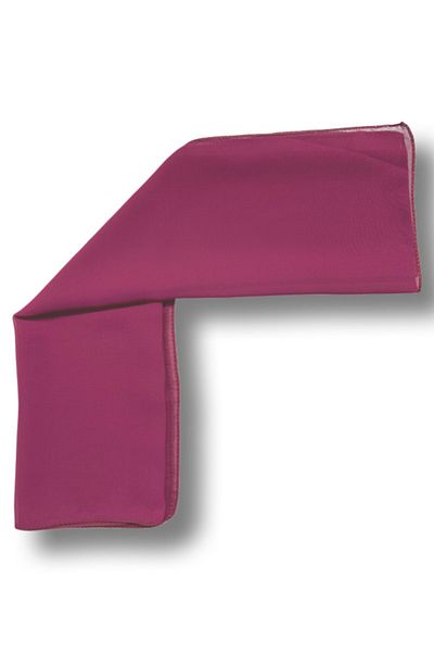 MAZEN Fuchsia Color Plain Chiffon Scarf