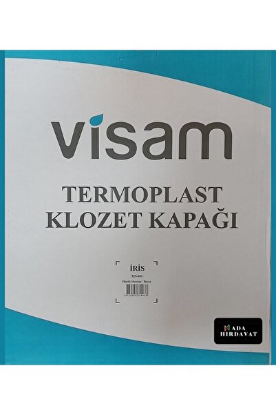Visam Iris Termoplast Klozet Kapağı 525-001 Plastik Menteşe Beyaz