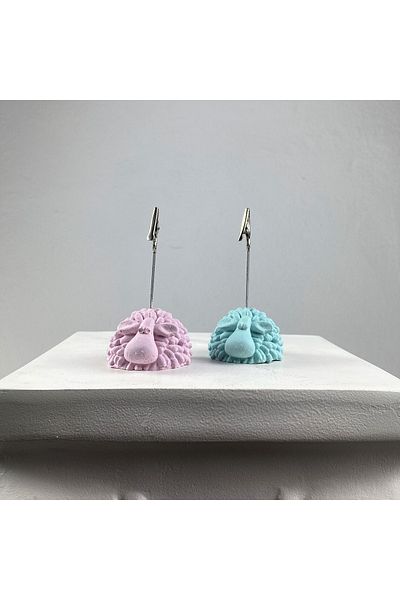 oasis decoration Lamb Note Holder Set of 2 (pink Magic - Mint)
