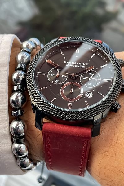 Burberry watch mens red deals