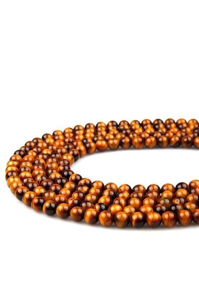 Asya Gems Tiger Eye Aaa Quality Natural Stone String 8 mm Sphere Cut