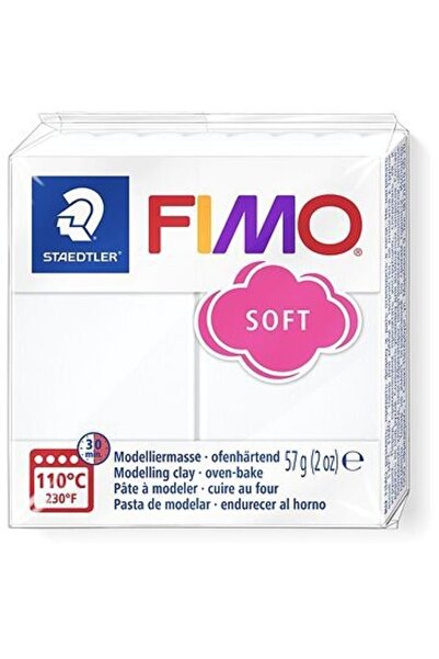 Staedtler Fimo Soft 57 Gr. White No:0 Beyaz Polimer Kil