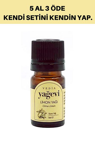 Yağevi 5 Ml Pure Lemon Essential Oil
