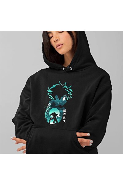 Touz Бутік Niiss My Hero Academia Ізукі Чорна толстовка з капюшоном