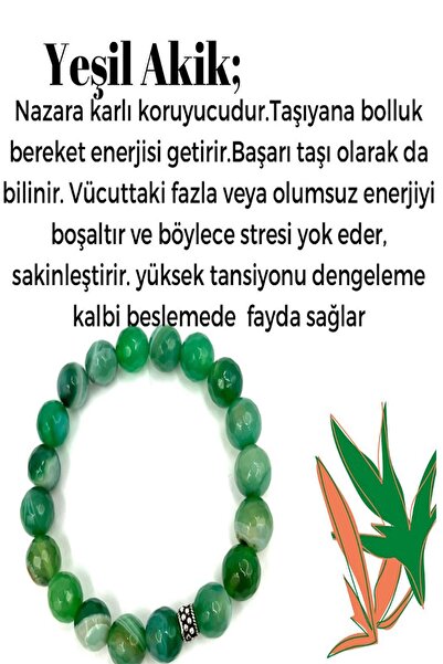 NehirTaş سوار من الحجر الطبيعي العقيق الأخضر المعتمد