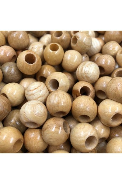 Yumuşakkeçe Mărgele Rotunde Din Lemn Lustruite 12 Mm 30 Bucăți