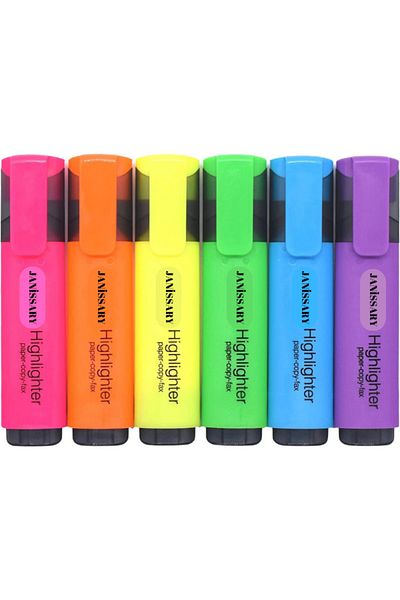 Janissary 6 Highlighters - Vibrant Colors