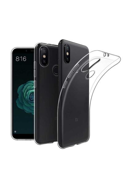 ZM STORE Xiaomi Mi A2 Lite Kılıf Zore Süper Silikon Ince Şeffaf Kapak