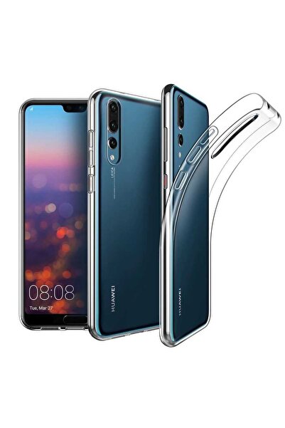 ZM STORE Huawei P20 Pro Kılıf Zore Süper Silikon Ince Şeffaf Kapak