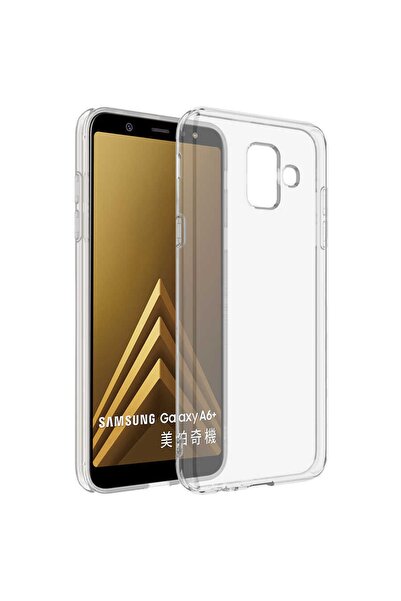 ZM STORE Samsung Galaxy A6 2018 Kılıf Zore Süper Silikon Ince Şeffaf Kapak