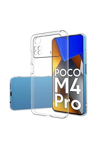 ZM STORE Xiaomi Poco M4 Pro 4g Kılıf Zore Süper Silikon Ince Şeffaf Kapak