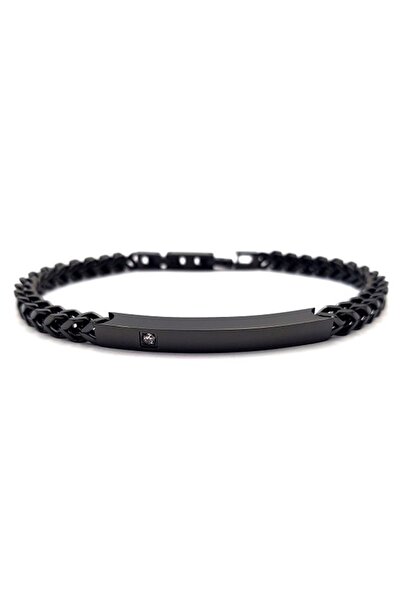 Welch Taşlı Künye Çelik Bileklik