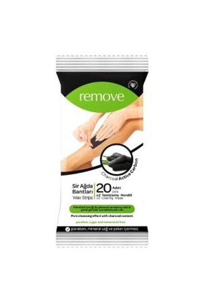 remove Pack of 20 Activated Carbon Waxing Tapes
