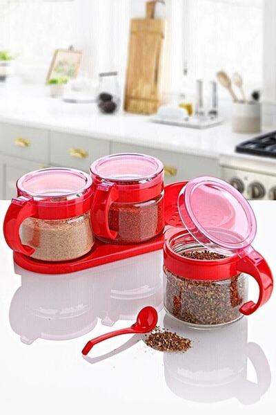 Dükkanönü Titiz Lily Baharatlık Set 3 Lü Kc-386 TYC00683731823