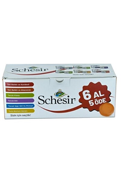 Schesir Multipack Karışık Kedi Yaş Maması 85 Grx6 Adet
