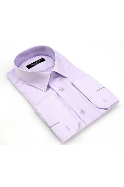 Dicotto Ανδρικό πουκάμισο Lilac Slim Fit μονόχρωμο μακρυμάνικο - 151-6