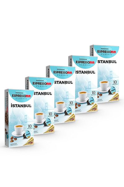 ESPRESSOMM Classic Istanbul Coffee Capsule - 50 Pieces, Nespresso ® Compatible*