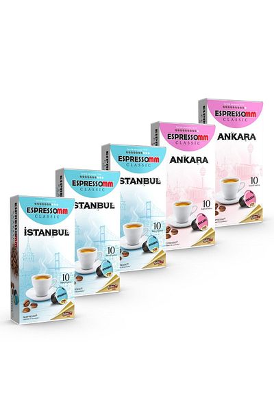 ESPRESSOMM Classic Mixed 50 Coffee Capsules - Istanbul&ankara Compatible* Nespresso ®