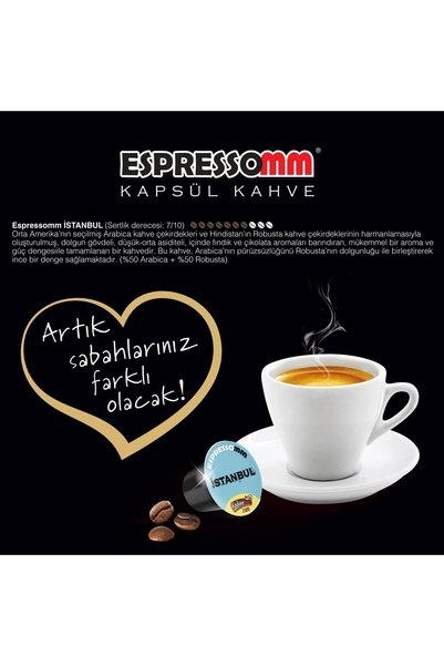ESPRESSOMM ®   Classic Mixed Istanbul&Ankara Capsule Coffee (10 Pieces) - Nespresso ®   Compatible*