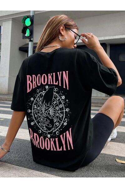 MOONBULL Μπλουζάκι Brooklyn Print Oversize