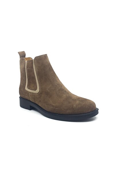 Çetintaş 100% Leather Inside and Outside Men's Daily Comfortable Winter Chelsea Boots 38-39