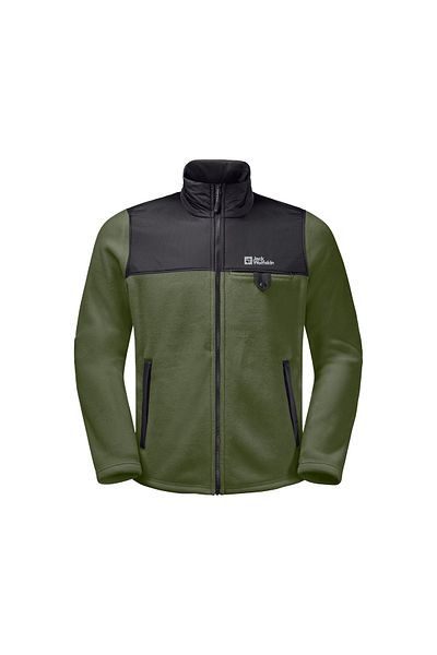 Jack Wolfskin Ανδρικό μπουφάν Dna Grizzly Fz Outdoor Fleece 1709982 -4129 Χακί