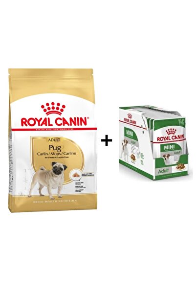 Royal Canin Pug Irkı Özel Köpek Maması 1,5 Kg + 12 Adet Yaş Mama