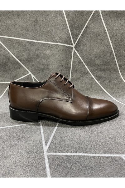 NYZ Brown Inner Outer Genuine Leather Classic Shoes