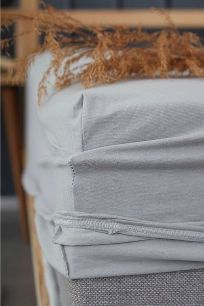 BONJARDİNHOME Combed Cotton Elastic Sheet for Single Person