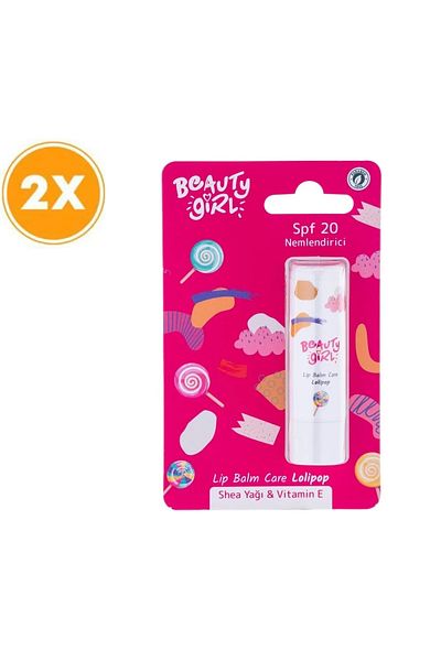 Beauty House Lollipop Lip Balm Lip Moisturizer 5 gr X2