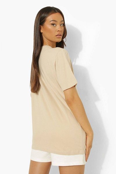 Machetta Μπλουζάκι Tupac Printed Beige Oversize