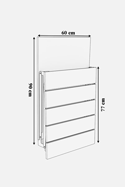 moka park avm Fulya Duvara Monte Katlanbilir Pratik Yemek Masası Balkon Masası Çalışma Masası