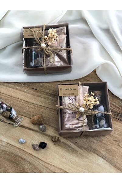 Masalsı Concept 25 Adet Süslemeli Türk Kahveli Çikolatalı Nikah Şekeri Söz Ni...