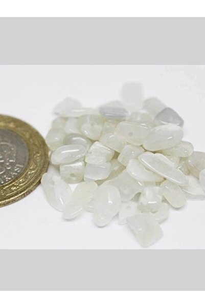 Dcstore Πραγματική Φυσική Πέτρα Φεγγαρόπετρας με Τρύπες, Μίνι Μέγεθος, 50 Τεμ...